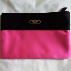 Prada silk cosmetic bag
